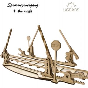 Ugears - Spoorwegovergang + 4m rails