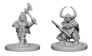 D&D Nolzurs Marvalous Miniatures - Dwarf Female Barbarian