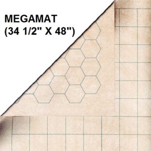 Chessex Reversible Megamat 34,5x48" 1" Squares & Hexes"