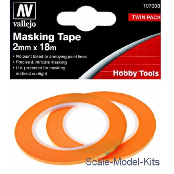 Vallejo Precision Masking Tape 2mmx18m (2) - T07003