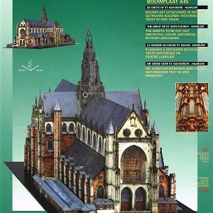 L.Schuijt Bouwplaten: De Grote-of St.-Bavokerk Haarlem 1:300 -A45