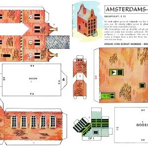 L.Schuijt Bouwplaten: Friese kerk/A'dams Herenhuis 1:100 - C11/C12