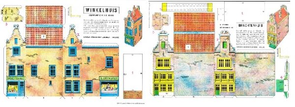 L.Schuijt Bouwplaten: Grachtenhuis/Winkelhuis 1:100 - C13/C14