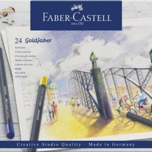 Kleurpotlood FC Goldfaber assorti etui a 24st Creative Studio - FC-114724