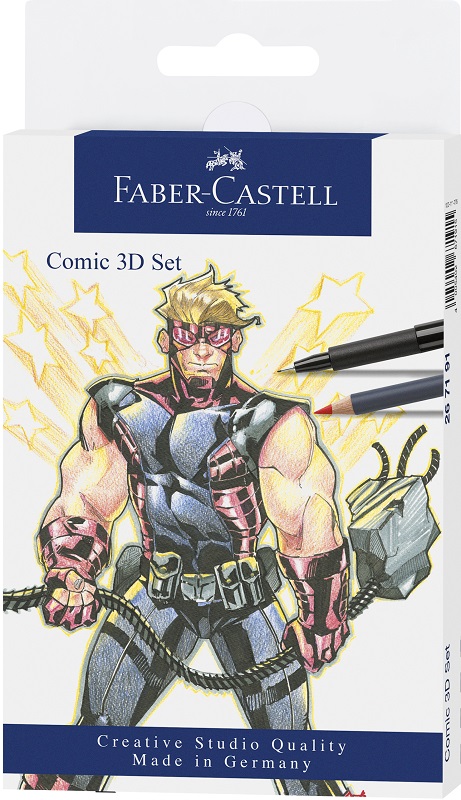 Tekenstift FC Pitt Artist Pen Comic set 3D 11 stuks - FC-267191