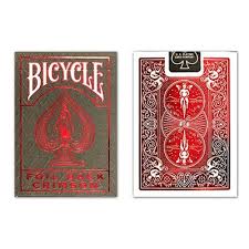 Bicycle Pokerkaarten Metallux Red