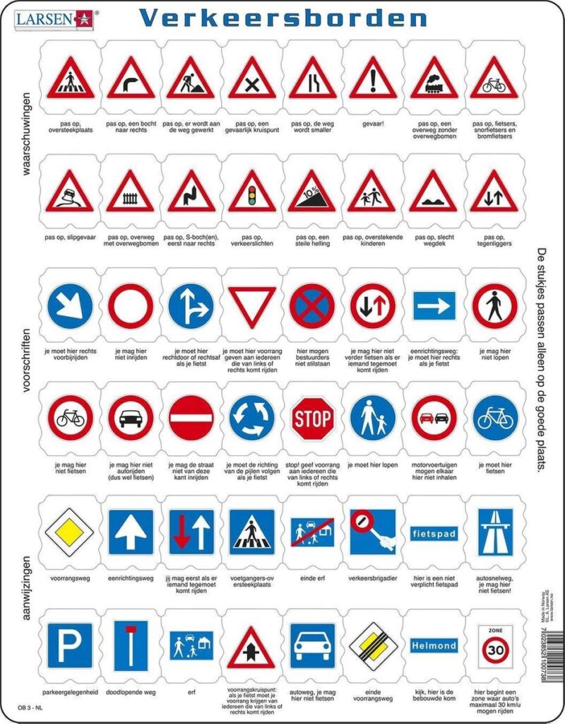 Puzzel Maxi Verkeersborden 48 Spel En Meer