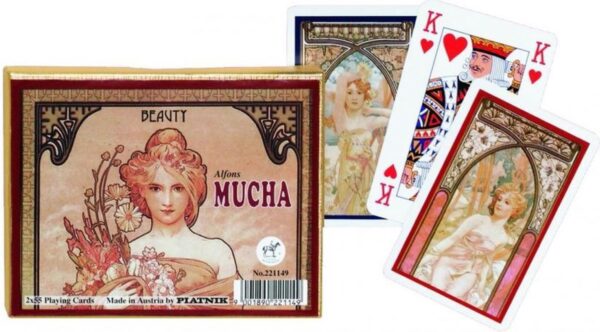 Speelkaarten Mucha Beauty Double Deck