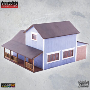 Urban Landscape ColorED Miniature Gaming 28mm Suburban Blue house