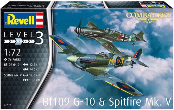 Revell: Bf109 G-10 Spitfire Mk.V (1:72) Skill 3 - 03710