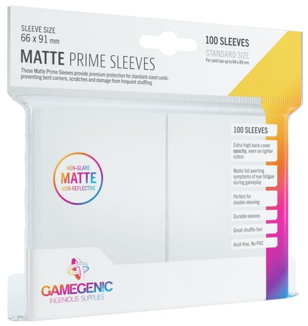 Gamegenic: Sleeves Standard Matte Prime White (100)