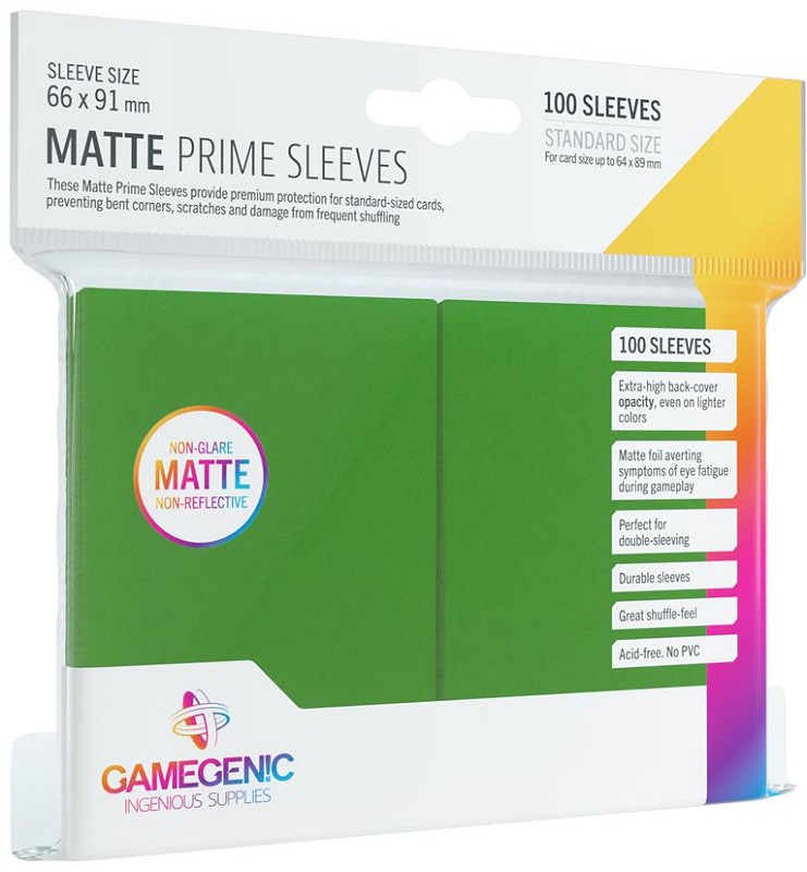Gamegenic: Sleeves Standard Matte Prime Green (100)