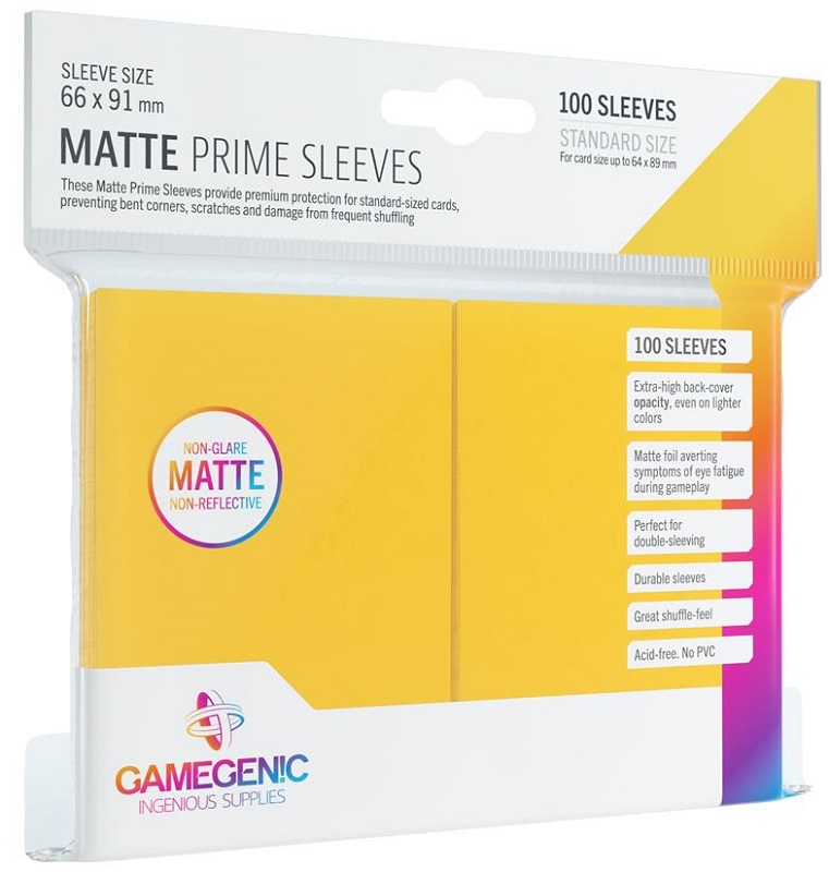 Gamegenic: Sleeves Standard Matte Prime Yellow (100)
