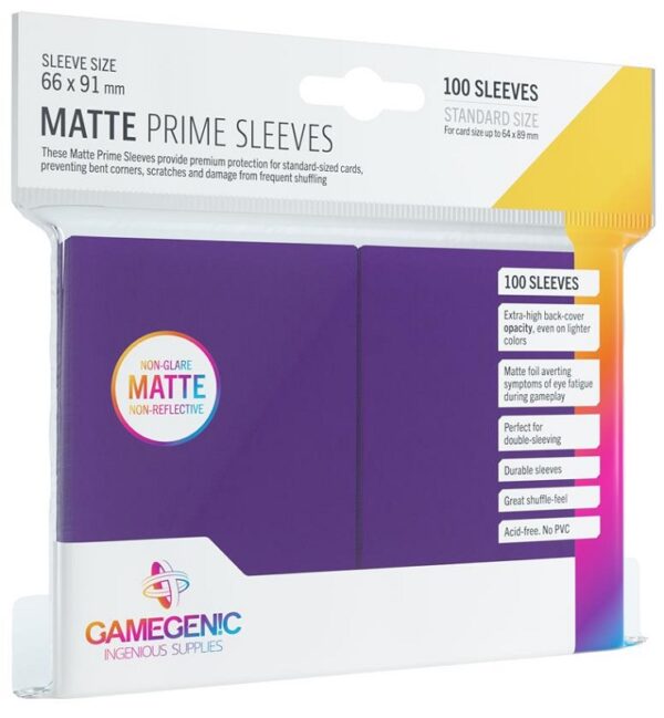 Gamegenic: Sleeves Standard Matte Prime Purple (100)