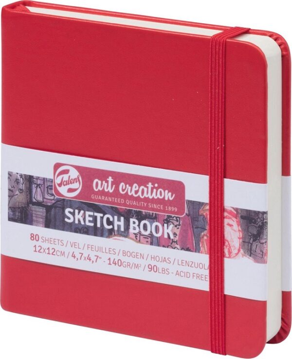 TAC: Sketch Book Rood 12x12 140grams