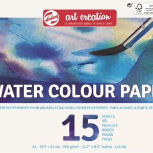 TAC: Aquarel Papier A4, 250g, 15 vellen, FSCM80