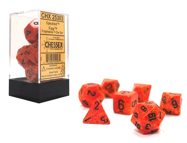 Chessex Polyhedral Speckled Fire (7) - CHX25303