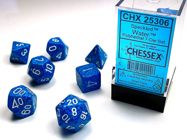 Chessex Polyhedral Speckled Water (7) - CHX25306