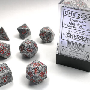 Chessex Polyhedral Speckled Granite (7) - CHX25320