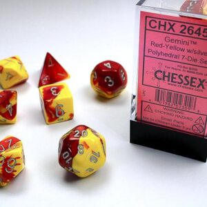 Chessex Polyhedral Gemini Red/Yellow (7) - CHX26450