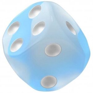 Oakie Doakie Dice D6 16mm Glow in the Dark - Arctic (12)