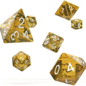 Oakie Doakie Dice RPG Set Speckled Orange (7)