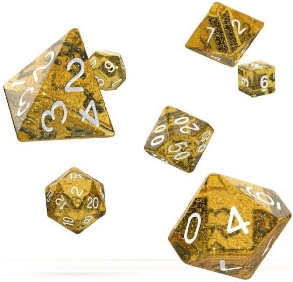 Oakie Doakie Dice RPG Set Speckled Orange (7)