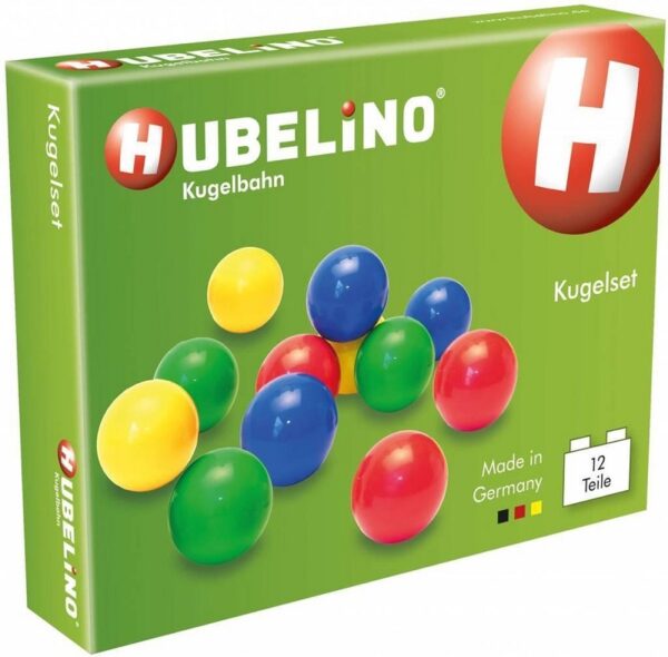 Hubelino: Knikkers, plastic Mix gekleurd 12-delig- 420336