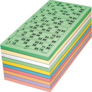 Bingo Kaarten 100x6 kaarten per kleur (10)