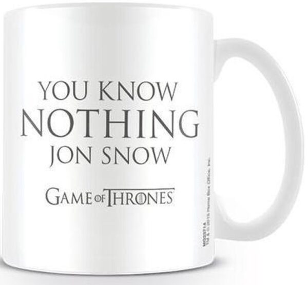 Game of Thrones You Know Nothing Mug