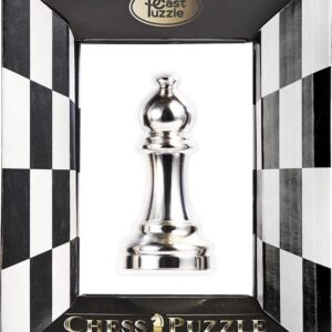 Cast Puzzle Chess Bishop (Silver)