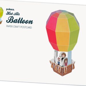 Pukaca: Paper Craft Post Card - Hot Air Balloon