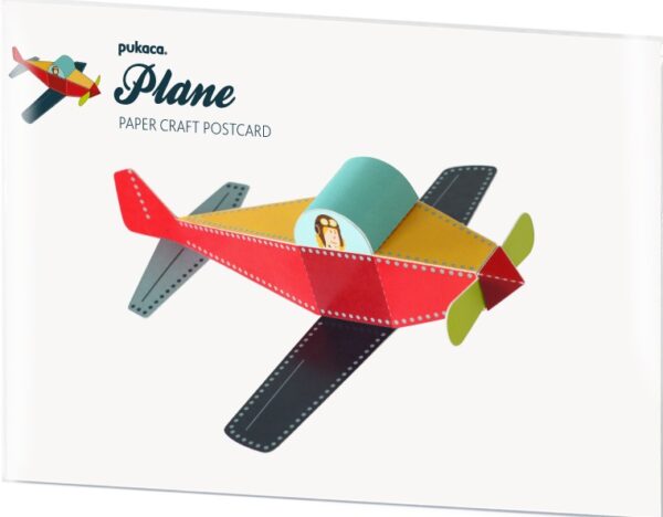 Pukaca: Paper Craft Post Card - Plane