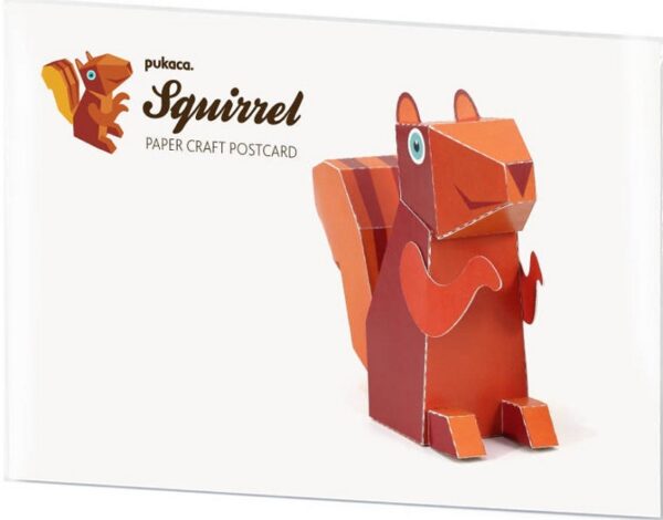 Pukaca: Paper Craft Post Card - Squirrel