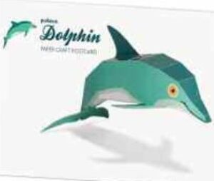 Pukaca: Paper Craft Post Card - Dolphin