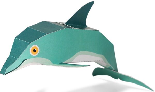 Pukaca: Paper Craft Post Card - Dolphin