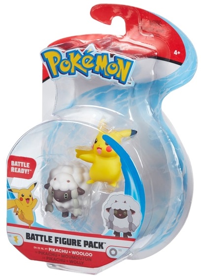 Pokemon Battle Figures Wave 8: (5-8cm) Pikachu + Wooloo