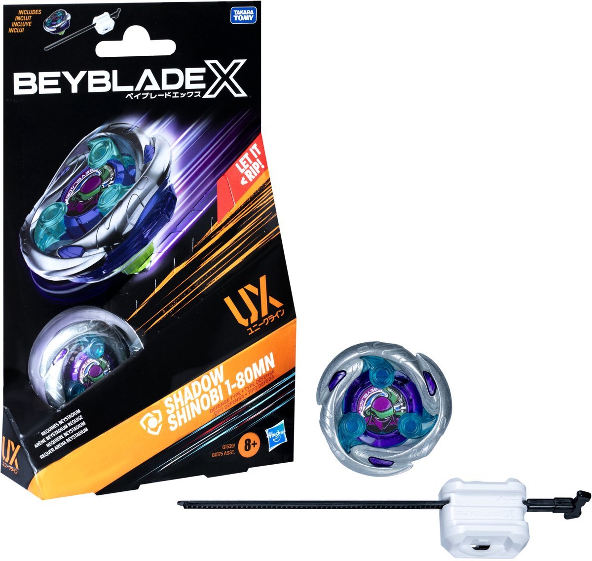 Beyblade X Shadow Shinobi 1-80MN UX Starter Pack - Spel en Meer